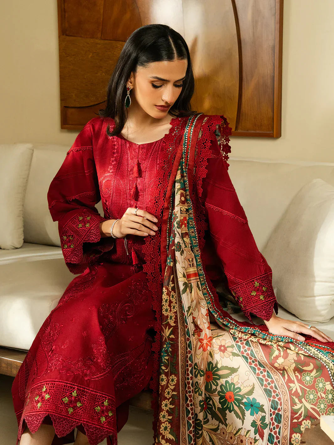 LUXURY PREMIUM EMB  3PC LAWN 2026
